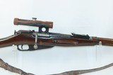 1943 Dated WORLD WAR II Soviet IZHEVSK M91/30 Mosin-Nagant SNIPER Rifle C&R Russian SNIPER RIFLE w/ SCOPE “ENEMY AT THE GATES” - 4 of 21