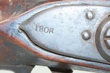 Antique U.S. SPRINGFIELD ARMORY Model 1795 FLINTLOCK WAR of 1812 Era Musket Military Musket 1808 Dated LOCK & 1807 BUTTPLATE - 8 of 24