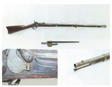 CIVIL WAR Era Antique U.S. SPRINGFIELD ARMORY M1855 Rifle-Musket w/BAYONET
MAYNARD Tape Primed Musket BAYONET, SCABBARD, FROG - 1 of 20