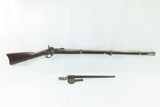 CIVIL WAR Era Antique U.S. SPRINGFIELD ARMORY M1855 Rifle-Musket w/BAYONET
MAYNARD Tape Primed Musket BAYONET, SCABBARD, FROG - 2 of 20