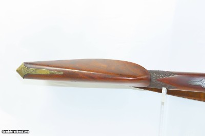 SILVER INLAID, ENGRAVED Antique THOBISCH Percussion CARVED Fowling PieceNICE European CZECH GABLONZ Smoothbore Sporting Gun - Image 11 of 19