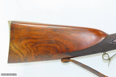 SILVER INLAID, ENGRAVED Antique THOBISCH Percussion CARVED Fowling PieceNICE European CZECH GABLONZ Smoothbore Sporting Gun - Image 3 of 19
