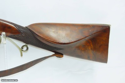 SILVER INLAID, ENGRAVED Antique THOBISCH Percussion CARVED Fowling PieceNICE European CZECH GABLONZ Smoothbore Sporting Gun - Image 15 of 19