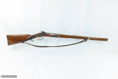 SILVER INLAID, ENGRAVED Antique THOBISCH Percussion CARVED Fowling PieceNICE European CZECH GABLONZ Smoothbore Sporting Gun - Image 2 of 19