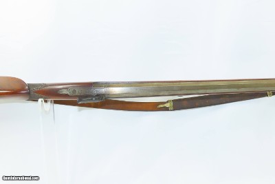 SILVER INLAID, ENGRAVED Antique THOBISCH Percussion CARVED Fowling PieceNICE European CZECH GABLONZ Smoothbore Sporting Gun - Image 12 of 19