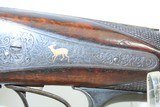 Antique GOLD INLAID German CHRISTOPH FUNK Double Barrel SxS HAMMER Shotgun
ENGRAVED 16 Gauge Germanic Fowling Piece - 6 of 22