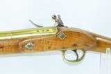 Early 1800s British E. BAKER Antique BRASS BARRELED Flintlock BLUNDERBUSS
200+ Year Old WAR of 1812 Era Close Range Weapon - 15 of 18