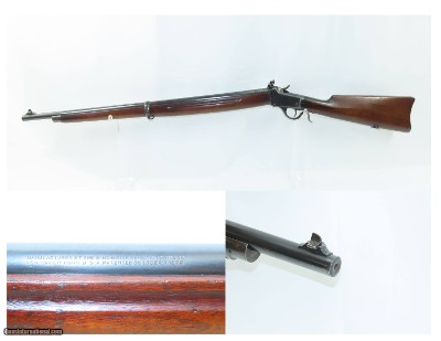 U.S. FLAMING BOMB Marked WINCHESTER M1885 .22 RF WINDER Training Musket C&R U.S. MILITARY TRAINER Chambered in .22 Long RF