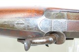 c1860s mfr NEW HAMPSHIRE Antique WILLIAM LAWRENCE .42 PERCUSSION Long Rifle Well-Crafted Excellent Precision Rifle - 12 of 20