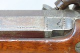 c1860s mfr NEW HAMPSHIRE Antique WILLIAM LAWRENCE .42 PERCUSSION Long Rifle Well-Crafted Excellent Precision Rifle - 14 of 20