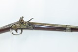 SIMEON NORTH Antique PRIVATE CONTRACT Type M1816 Style Flintlock MUSKET MILITIA STYLE with Model 1817 “COMMON RIFLE” Lock - 4 of 18