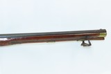 GERMANIC Antique JAEGER Rifle RELIEF CARVED Full Stock Engraved .60 Caliber LATE 1700s Rifle with BRASS FURNITURE - 5 of 18