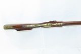 GERMANIC Antique JAEGER Rifle RELIEF CARVED Full Stock Engraved .60 Caliber LATE 1700s Rifle with BRASS FURNITURE - 8 of 18