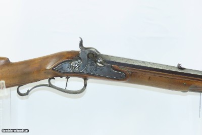 SILVER MOUNTED Antique KUCHENREUTER Full Stock Germanic JAEGER Rifle I.C.K. VERY NICE Late 1700s Rifle with SHORT BARREL - Image 4 of 17