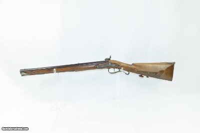 SILVER MOUNTED Antique KUCHENREUTER Full Stock Germanic JAEGER Rifle I.C.K. VERY NICE Late 1700s Rifle with SHORT BARREL - Image 12 of 17