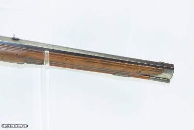 SILVER MOUNTED Antique KUCHENREUTER Full Stock Germanic JAEGER Rifle I.C.K. VERY NICE Late 1700s Rifle with SHORT BARREL - Image 5 of 17