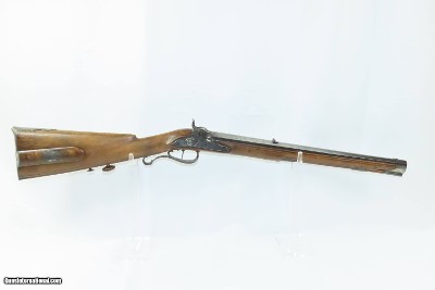 SILVER MOUNTED Antique KUCHENREUTER Full Stock Germanic JAEGER Rifle I.C.K. VERY NICE Late 1700s Rifle with SHORT BARREL - Image 2 of 17