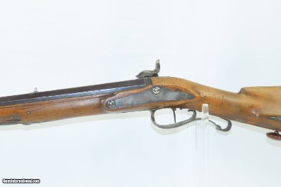 SILVER MOUNTED Antique KUCHENREUTER Full Stock Germanic JAEGER Rifle I.C.K. VERY NICE Late 1700s Rifle with SHORT BARREL - Image 14 of 17
