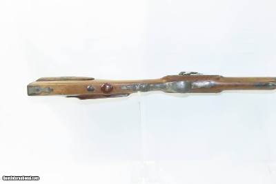 SILVER MOUNTED Antique KUCHENREUTER Full Stock Germanic JAEGER Rifle I.C.K. VERY NICE Late 1700s Rifle with SHORT BARREL - Image 7 of 17