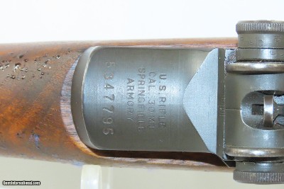 c1955 mfr. SPRINGFIELD U.S. M1 GARAND .30-06 Infantry Rifle C&R“greatest battle implement ever devised” –General Patton - Image 8 of 20