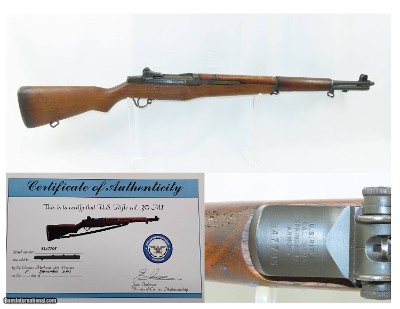 c1955 mfr. SPRINGFIELD U.S. M1 GARAND .30-06 Infantry Rifle C&R
“greatest battle implement ever devised” –General Patton