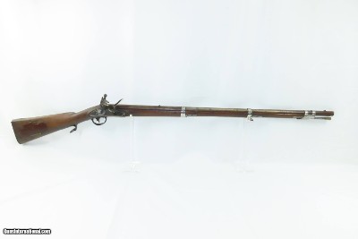 NATHAN STARR & CO Antique U.S. Contract Model 1817 Flintlock “COMMON RIFLE” SCARCE 1 of 10,200 Original Flintlock! - Image 2 of 25