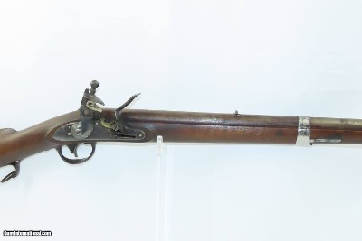NATHAN STARR & CO Antique U.S. Contract Model 1817 Flintlock “COMMON RIFLE” SCARCE 1 of 10,200 Original Flintlock! - Image 4 of 25