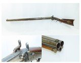 Antique Engraved AMERICAN DRILLING Combination 12 Gauge & .40 SHOTGUN/RIFLE Mid-1800s PERCUSSION Combination Hunting Gun! - 1 of 18