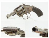Antique HARRINGTON & RICHARDSON .38 SAFETY HAMMER Double Action RevolverEarly 20th Century SELF DEFENSE Revolver - 1 of 16
