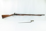 British BLYTH Antique INDIA Pattern BROWN BESS .79 FLINTLOCK Musket BAYONET NAPOLEONIC WARS Era INDIA/VOLUNTEER Pattern - 2 of 21