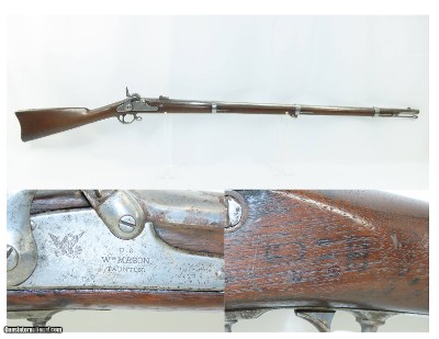 CIVIL WAR Antique WILLIAM MASON U.S. M1861 .58 “Everyman’s” Rifle-MUSKET
Primary UNION ARMY Infantry Weapon of the Civil War