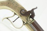 CASED & ENGRAVED Antique MANTON Patent SILVER Saw Handle PERCUSSION Pistol
1830s-40s London Made BELT Pistol w/ACCESSORIES - 8 of 23