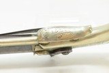 CASED & ENGRAVED Antique MANTON Patent SILVER Saw Handle PERCUSSION Pistol
1830s-40s London Made BELT Pistol w/ACCESSORIES - 17 of 23