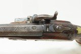 Antique PAIR of SILVER INLAID Germanic KUCHENREUTER Perc Conversion Pistols Early 1800s BRACE of Fascinating INLAID PISTOLS - 25 of 25