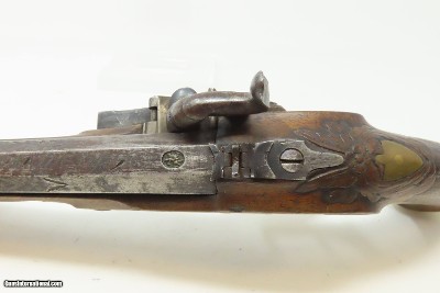 Antique PAIR of SILVER INLAID Germanic KUCHENREUTER Perc Conversion Pistols Early 1800s BRACE of Fascinating INLAID PISTOLS - Image 9 of 25