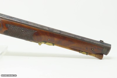 Antique PAIR of SILVER INLAID Germanic KUCHENREUTER Perc Conversion Pistols Early 1800s BRACE of Fascinating INLAID PISTOLS - Image 22 of 25