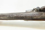 Antique PAIR of SILVER INLAID Germanic KUCHENREUTER Perc Conversion Pistols Early 1800s BRACE of Fascinating INLAID PISTOLS - 11 of 25