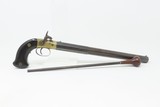 1850s LONG BARRELED Antique JOSIAH PHILIPS Percussion Pistol “BUGGY RIFLE”
.40 Caliber Sidehammer “SUNDAY GO TO MEETING” Rifle - 2 of 20