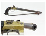 1850s LONG BARRELED Antique JOSIAH PHILIPS Percussion Pistol “BUGGY RIFLE”
.40 Caliber Sidehammer “SUNDAY GO TO MEETING” Rifle