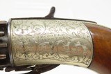 CASED & Engraved J.R. COOPER’S Patent BRITISH Antique Percussion PEPPERBOX
1850s 6-Shot UNDERHAMMER with ACCESSORIES - 9 of 20