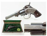 Scarce Cased & Engraved Antique MASS. ARMS CO. Maynard Primed Revolver
MANUALLY REVOLVED CYLINDER; 1 of Only 900 Made