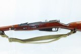 1943 mfg WORLD WAR II Era Soviet IZHEVSK ARSENAL M38 Mosin-Nagant C&R Rifle INFANTRY WEAPON w/ CANVAS SLING, OILER & POUCH - 18 of 21