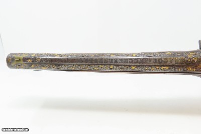 c1760s BAVARIAN JACOB KUCHENREUTER Flintlock Pistol Gold Engraving Carved StockRatisbonne (Regensburg, Germany) - Image 19 of 23