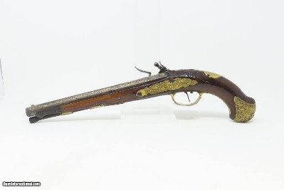 c1760s BAVARIAN JACOB KUCHENREUTER Flintlock Pistol Gold Engraving Carved StockRatisbonne (Regensburg, Germany) - Image 2 of 23