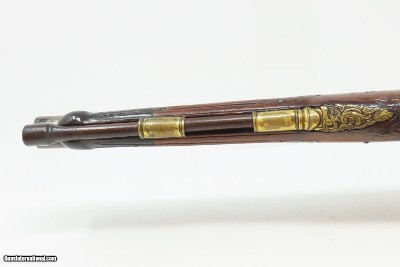 c1760s BAVARIAN JACOB KUCHENREUTER Flintlock Pistol Gold Engraving Carved StockRatisbonne (Regensburg, Germany) - Image 4 of 23
