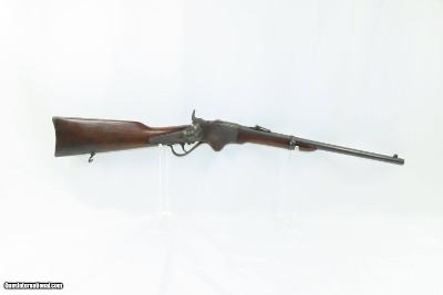 CIVIL WAR/FRONTIER Antique BURNSIDE M1865 SPENCER SRC w/STABLER CUT-OFFCAVALRY Saddle Ring Carbine - Image 2 of 19