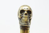 Macabre SKULL POMMEL JOHN DAY PATENT Underhammer PISTOL CUDGEL .41 Antique
c1820s Maker of Early Percussion Cane Guns - 5 of 21