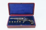 CASED Antique 5-Shot COLT NEW LINE .32 Caliber CF ETCHED PANEL Revolver
London Proofed & F.T. BAKER Retailer Marked Revolver - 13 of 20