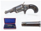 CASED Antique 5-Shot COLT NEW LINE .32 Caliber CF ETCHED PANEL Revolver
London Proofed & F.T. BAKER Retailer Marked Revolver - 1 of 20