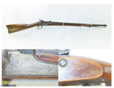 SCARCE Antique CIVIL WAR U.S. Remington M1863 “ZOUAVE” Percussion Rifle
Only 12,501 Made for the Union Army 1863-1865